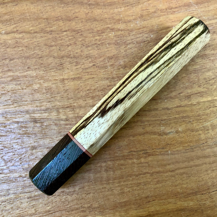 Custom Japanese Knife handle (wa handle) - Zebra wood