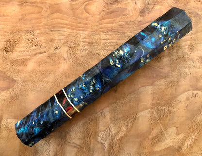 Custom Japanese Knife handle (wa handle)  for 240mm - Box Elder Burl