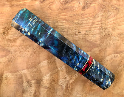 Custom Japanese Knife handle (wa handle)  for 240mm - Box Elder Burl