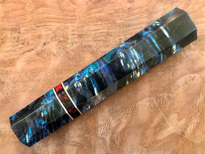 Custom Japanese Knife handle (wa handle)  for 240mm - Box Elder Burl