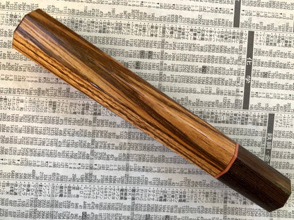 Custom Japanese Knife handle (wa handle)  for 240mm - Zebrawood and wenge