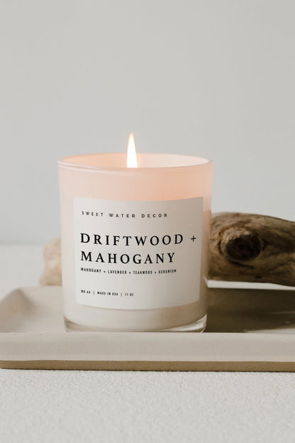 Driftwood & Mahogany Soy Candle