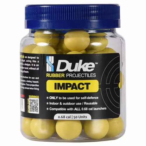 Duke Impact Rubber Projectiles .68, 50 stk Duke Defence