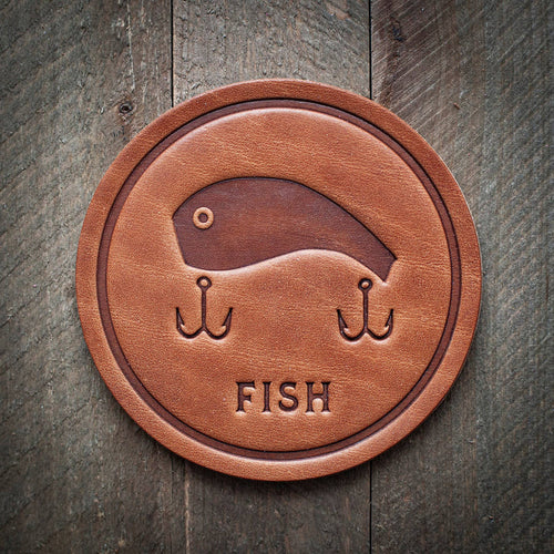 Fish Leather Coaster