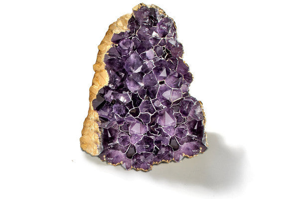 Gilded Amethyst Decorative Piece - RSVP Style