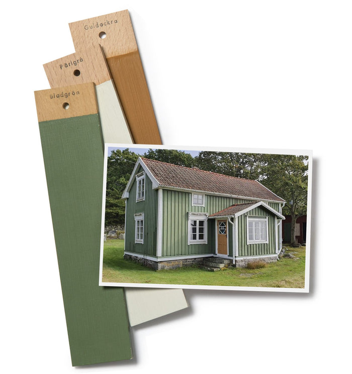 Green Houses - 1800's Ottosson - Linseed Oil Paint - Sample Set-Ottosson Färgmakeri-Atlas Preservation