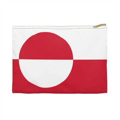 Greenlandic Flag Accessory Pouch Large / White - Scandinavian Design Studio
