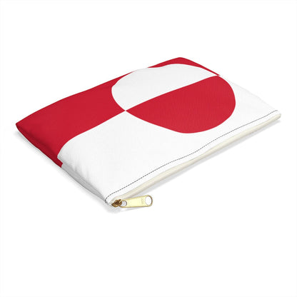 Greenlandic Flag Accessory Pouch - Scandinavian Design Studio