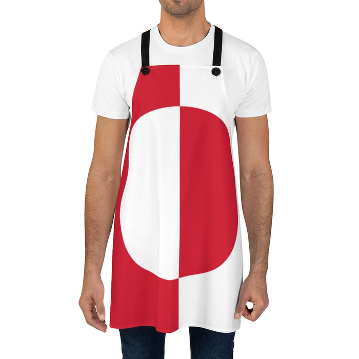 Greenlandic Flag Apron Scandinavian Design Studio