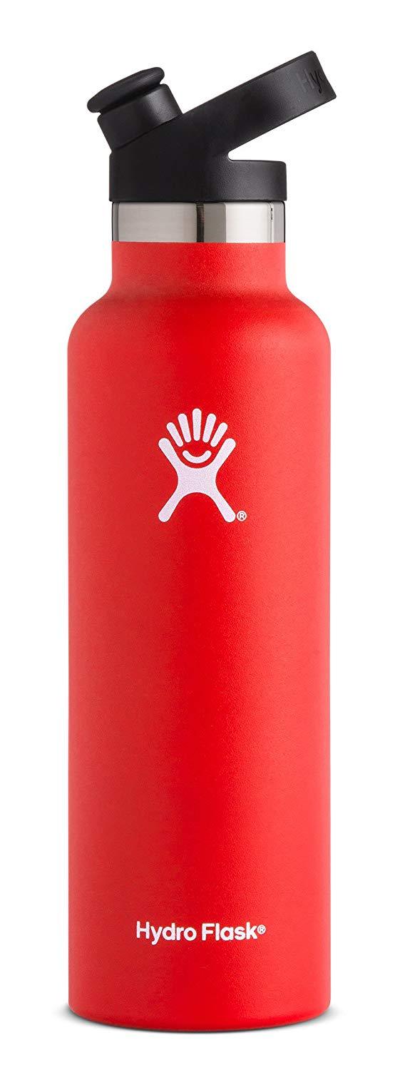 Hydro Flask Bottle | Stainless Steel & Vacuum Insulated | Standard Mouth with Sport Cap | Multiple Colors