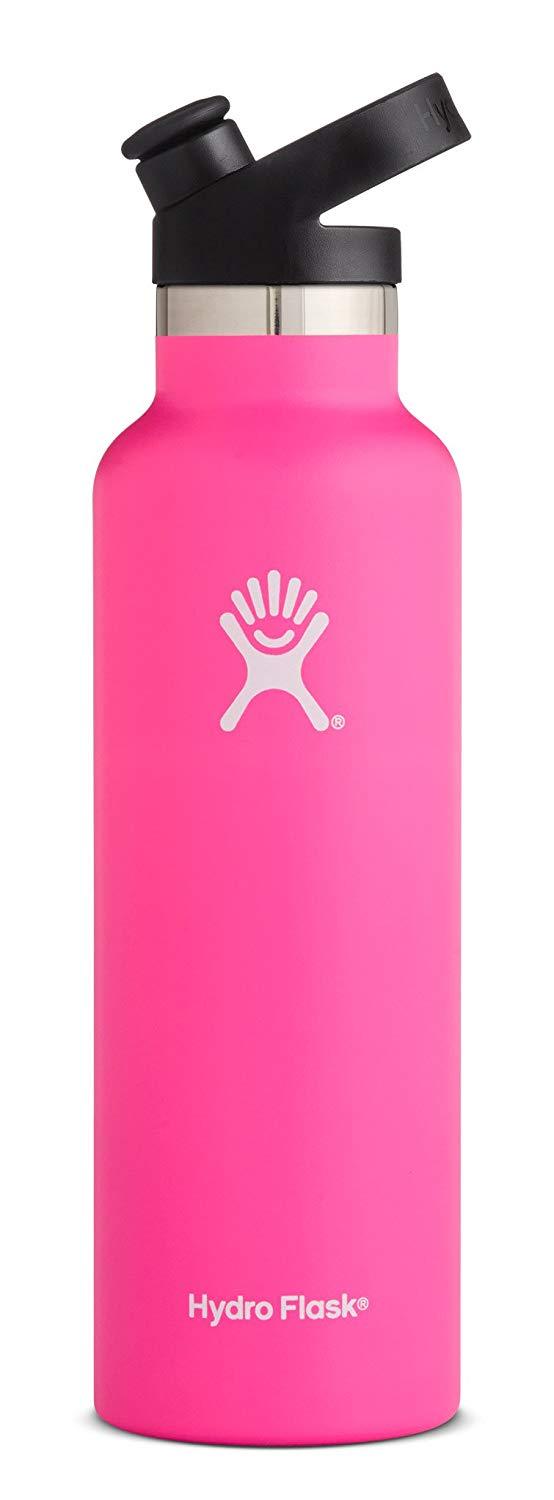 Hydro Flask Bottle | Stainless Steel & Vacuum Insulated | Standard Mouth with Sport Cap | Multiple Colors