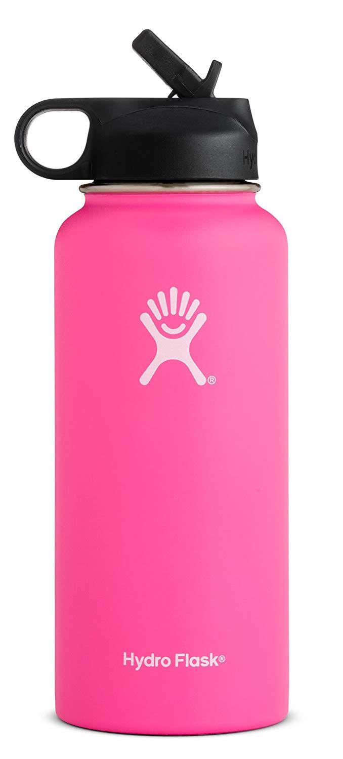 Hydro Flask Water Bottle | Stainless Steel & Vacuum Insulated | Wide Mouth with Straw Lid | Multiple Sizes & Colors