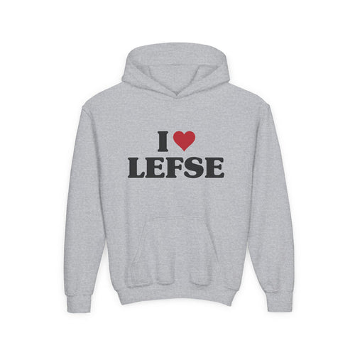 I Love Lefse Kids Hoodie