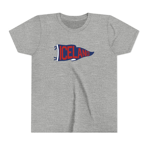 Iceland Team Pennant Kids T-Shirt