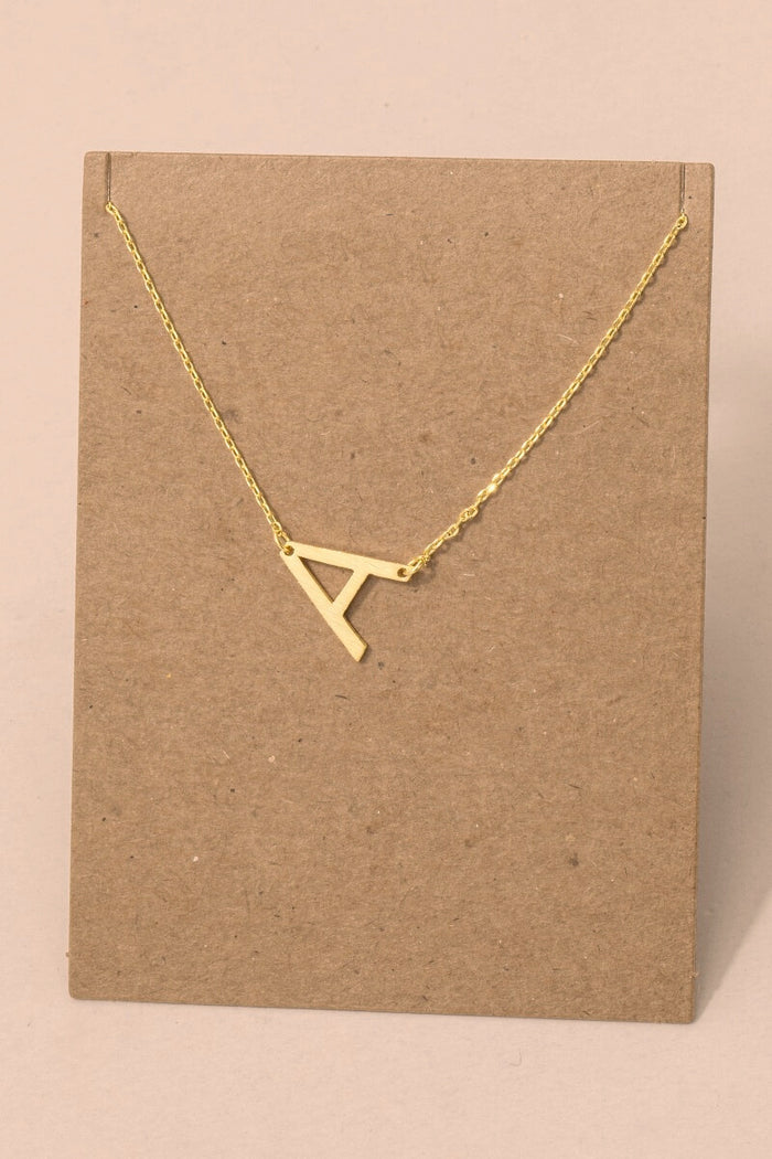 Initial Gold Necklace
