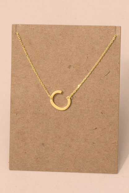 Initial Gold Necklace