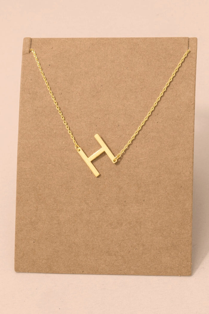 Initial Gold Necklace
