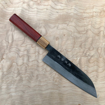 Kajiwara Ao 2 KU Damascus Santoku 180mm