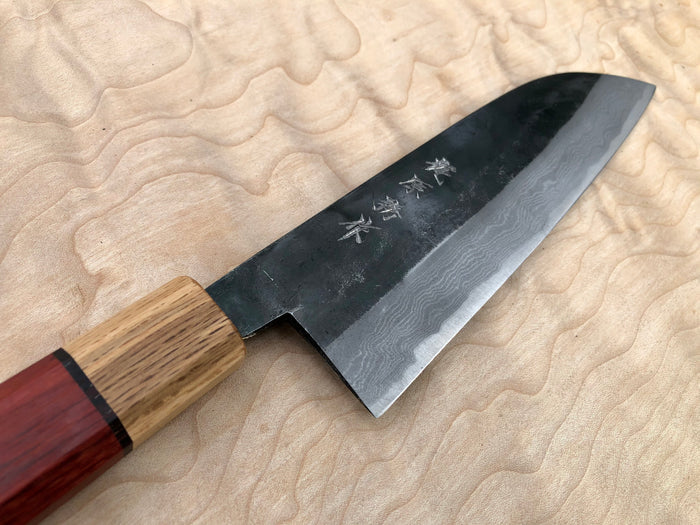 Kajiwara Ao 2 KU Damascus Santoku 180mm