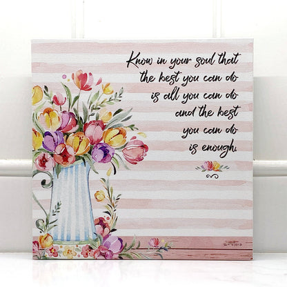 Know In Your Soul - 8x8 Canvas Print