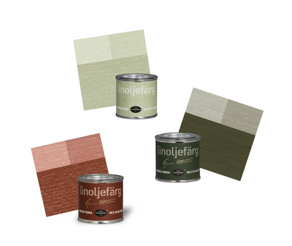 Light Green Houses- 19th Century Ottosson - Linseed Oil Paint - Sample Set-Ottosson Färgmakeri-Atlas Preservation