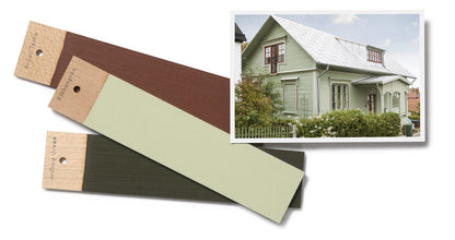 Light Green Houses- 19th Century Ottosson - Linseed Oil Paint - Sample Set-Ottosson Färgmakeri-Atlas Preservation