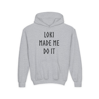 Loki Made Me Do It Kids Hoodie