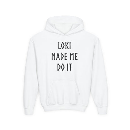 Loki Made Me Do It Kids Hoodie