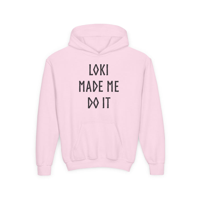 Loki Made Me Do It Kids Hoodie