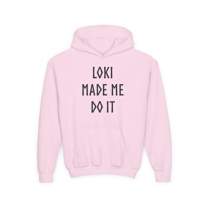 Loki Made Me Do It Kids Hoodie