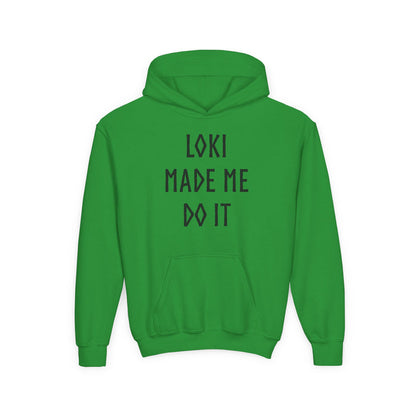 Loki Made Me Do It Kids Hoodie