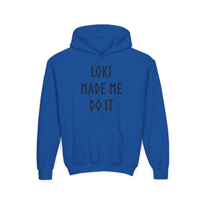 Loki Made Me Do It Kids Hoodie