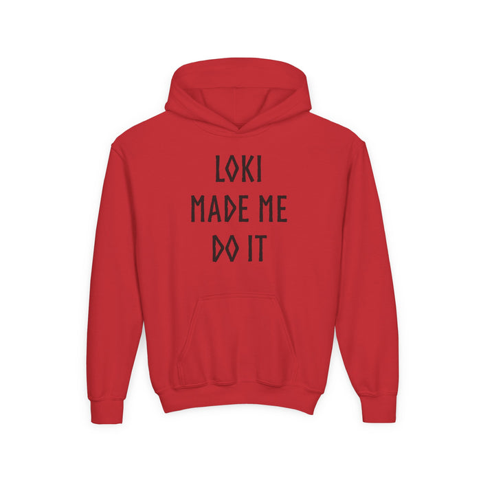 Loki Made Me Do It Kids Hoodie