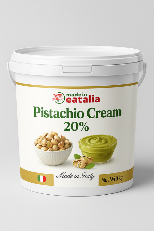 Made in Eatalia Pistachio Cream 20% – Foodservice Bucket (3kg)