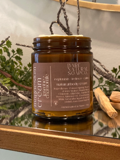 Magnesium Cream | Magnesium  Body Cream: French Lavender / 4oz.