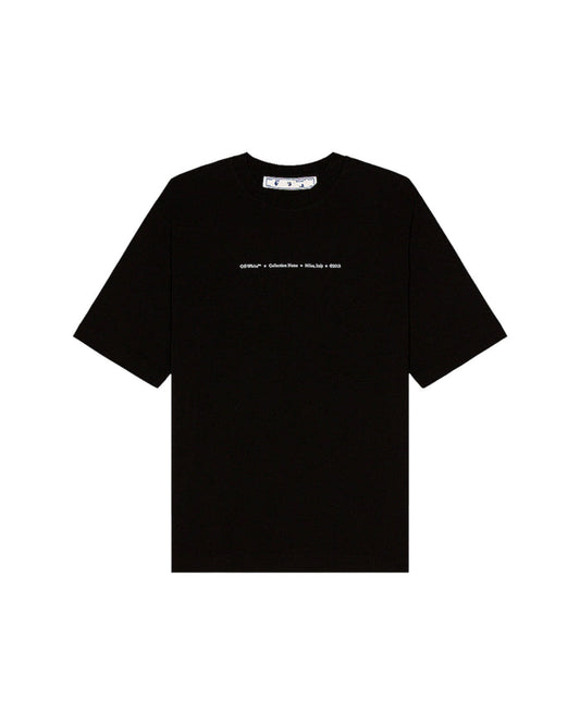 OFF-WHITE Marker Skate T-Shirt Black Blue