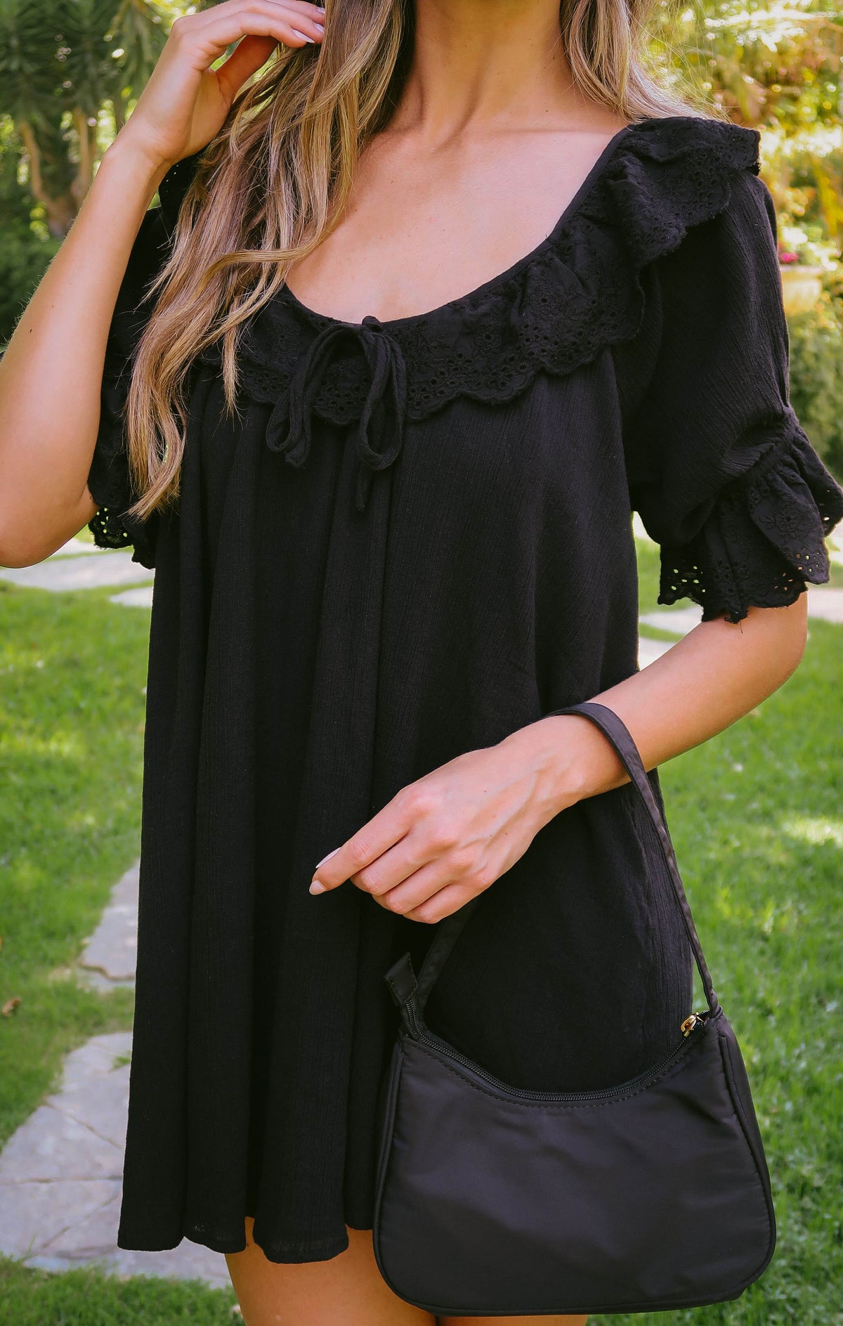 Toulouse Dress ~ Black Voile