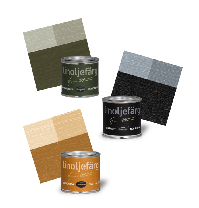 National Romanticism Ottosson - Linseed Oil Paint - Sample Set-Ottosson Färgmakeri-Atlas Preservation
