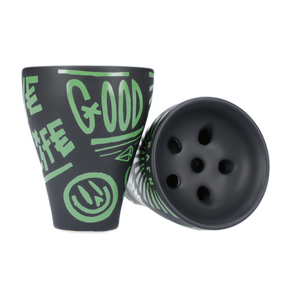 Oblako X Hooligan XLGN Hookah Shisha Bowl - Green