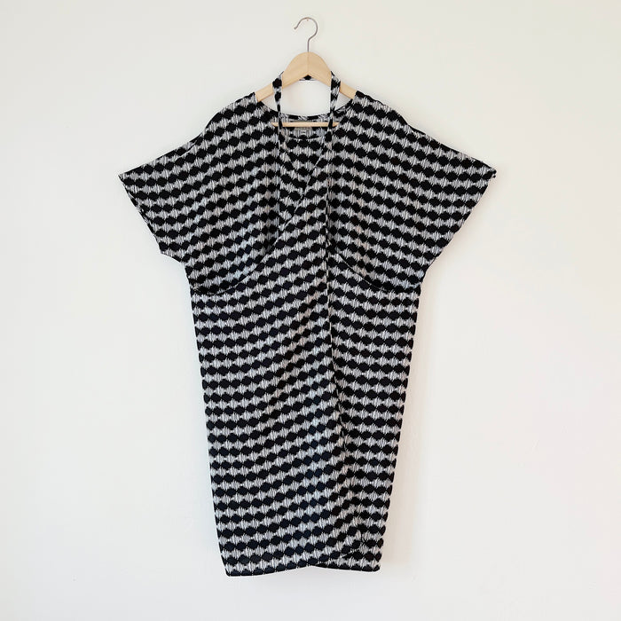 Origami Dress in Channel Print