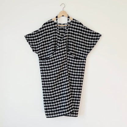 Origami Dress in Channel Print