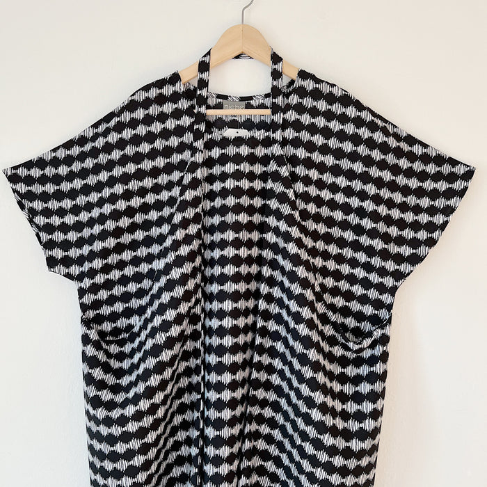 Origami Dress in Channel Print