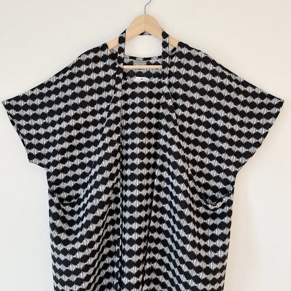 Origami Dress in Channel Print