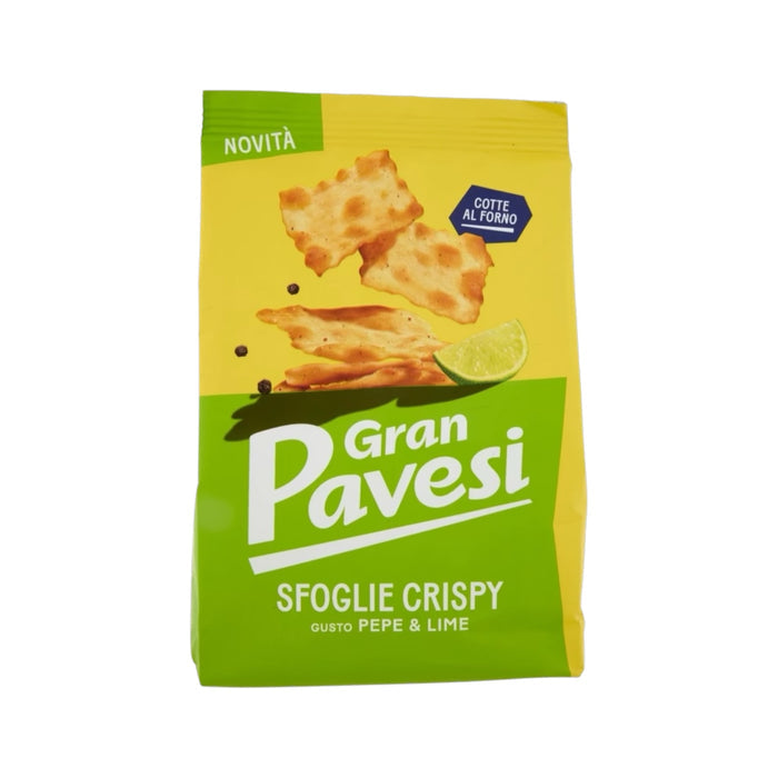 Pavesi Snack Cracker Sfoglie Crispy Pepper & Lime 150 GR