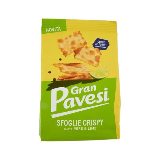 Pavesi Snack Cracker Sfoglie Crispy Pepper & Lime 150 GR