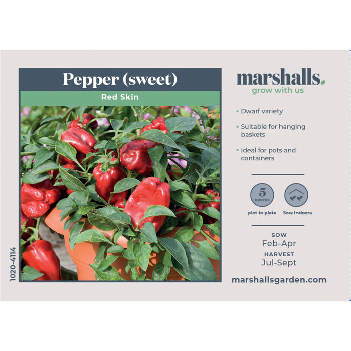 Pepper Seeds 'Sweet Red Skin'
