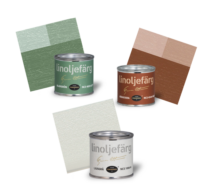 Pink Houses - Ottosson - Linseed Oil Paint - Sample Set-Ottosson Färgmakeri-Atlas Preservation