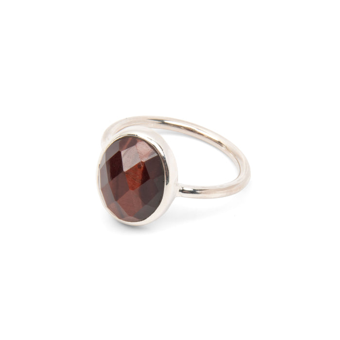 red tiger's eye ring