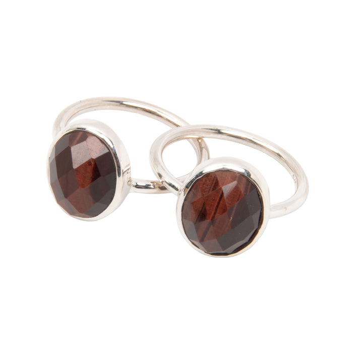 Red Tiger's Eye, Sterling Silver - Ring