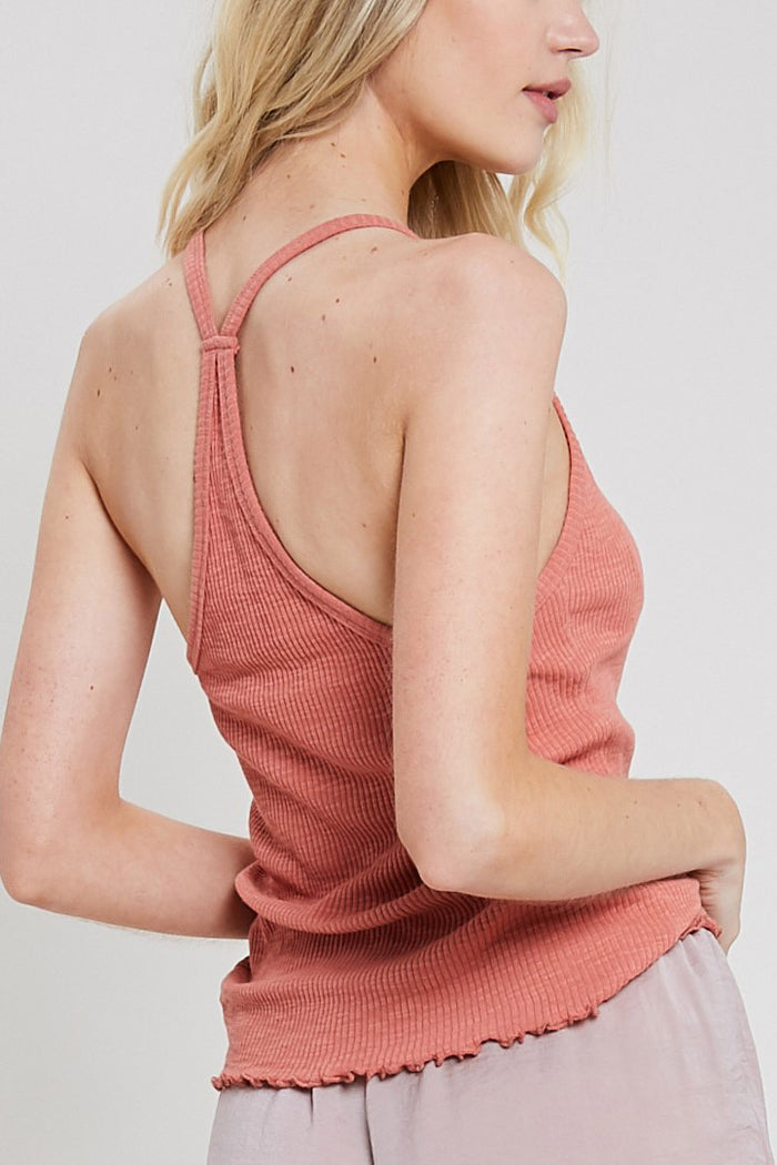 Ribbed Racer Tank